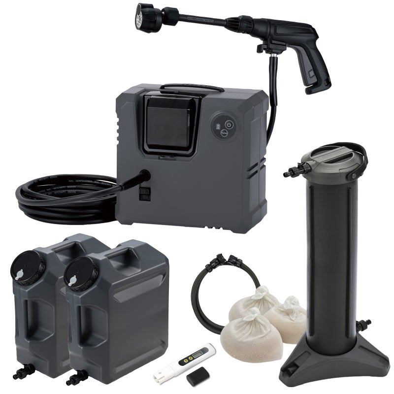 洗車ポータブル洗浄機 G-WASH Portable ＋ G-TANK 2個 ＋ ピュアニッシュPro